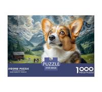 Cute Dog 1000 Piece Paper Jigsaw Puzzle Color Challenge Impossible Jigsaws Cartoon Aesthetic For Adults And Kids Gifts 38x26cm/1000pcs