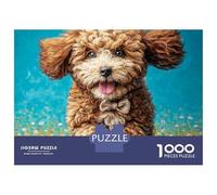 Cute Dog 1000 Pieces Extra-thick Cardboard DIY Jigsaw Puzzle Cockapoo Challenging And Educational Creative Game Jigsaw Gifts for Family, Friends 38x26cm/1000pcs