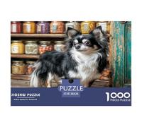 Cute Dog 1000 Pieces Jigsaws for Adults Art Colorful DIY Craft Beautiful Home Decoration Uncover The Puzzle 38x26cm/1000pcs