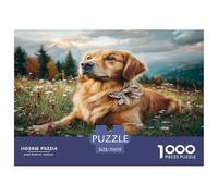 Cute Dog 1000 Pieces Jigsaws for Adults Art Colorful DIY Craft Beautiful Home Decoration Uncover The Puzzle 70x50cm/1000pcs