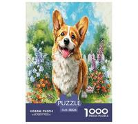 Cute Dog 1000 Pieces Premium Jigsaw Age 3+ Cool Collage Effect, Home Decoration, Educational, Challenging 38x26cm/1000pcs