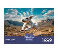 Cute Dog 1000 Pieces Premium Jigsaw for Adults Cool Collage Effect, Home Decoration, Educational, Challenging 70x50cm/1000pcs