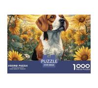 Cute Dog 1000 Pieces Puzzle Game - Corgi on Wooden Dock The Whole Family Fun And Challenging Activity for Home Decompression38x26cm/1000pcs