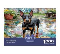 Cute Dog 1000 Pieces Puzzle Game - Kelpie (mosaic Path Sunny) The Whole Family Fun And Challenging Activity for Home Decompression70x50cm/1000pcs