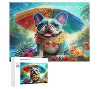 Cute Dog 500 Piece Jigsaw Puzzles Adults Kids Pet Companion Animal Jigsaws Cozy Night In Activity Colourful Challenge Great Gift Puzzle Lovers Stress Reliever 500 PCS