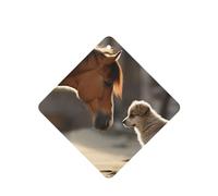 Cute Dog and Horse Car Air Fresheners Cards 4 Pcs Long Lasting Car Fresheners Gifts for Men Women Auto Aromatherapy Tablets Hanging Scented Card Rearview Mirror Pendant - Lavender Scent