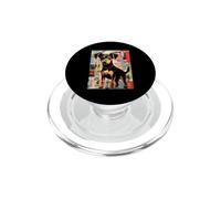 Cute Dog Art Mixed Media Urban Style Canine PopSockets PopGrip for MagSafe
