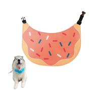 Cute Dog Bandana Cartoon Donuts Pet Dog Bib Neckerchief Cat Bandana Waterproof Pet Bib for Medium To Large Dogs Adjustable Pet Bandana Golden Retriever Alaskan Samoyed