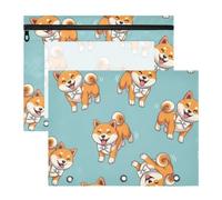 Cute Dog Blue School Pencil Case Pouch
