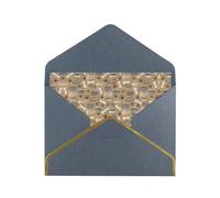 Cute Dog Bone Bowl Woof Paw Blank Cards With Envelopes,Greetings Single Cards With Envelopes,Send To A Close Friend