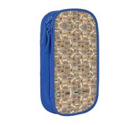 Cute Dog Bone Bowl Woof Paw Print Practical Pencil Case Multi-Compartment Office Travel School Art Daily Supplies