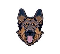 Cute Dog Breed Enamel Pins, French Bulldog Golden Retriever Border Collie Lapel Brooches for Backpacks Jackets, Dog Lover Gifts (German Shepherd Dog)