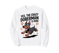 Cute Dog Breed Owner Guard Pet Funny Puppy Doberman Pinscher Sweatshirt