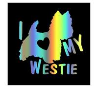 Cute Dog Car Sticker Creative Vinyl Decal Motorcycle Body Windshield Bumper Decorative Accessories(Laser,30cmx30cm)