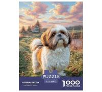 Cute Dog Carefully Crafted Jigsaw Puzzle for Family Leisure And Solo Play, Highlighting Pet While Promoting Concentration Mindfulness And Steady Problem Solving 52x38cm/1000pcs