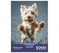 Cute Dog Carefully Finished Jigsaw Puzzle Designed for Shared Moments, Highlighting Pet While Encouraging Patience Problem Solving And Relaxed Play 70x50cm/1000pcs