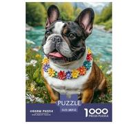 Cute Dog Carefully Finished Jigsaw Puzzle Designed for Shared Moments, Highlighting Pet While Encouraging Patience Problem Solving And Relaxed Play 52x38cm/1000pcs