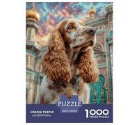 Cute Dog Carefully Finished Jigsaw Puzzle Designed for Shared Moments, Highlighting Pet While Encouraging Patience Problem Solving And Relaxed Play 70x50cm/1000pcs