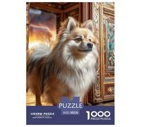 Cute Dog Carefully Finished Jigsaw Puzzle Designed for Shared Moments, Highlighting Pet While Encouraging Patience Problem Solving And Relaxed Play 38x26cm/1000pcs