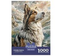 Cute Dog Carefully Finished Jigsaw Puzzle Designed for Shared Moments, Highlighting Pet While Encouraging Patience Problem Solving And Relaxed Play 70x50cm/1000pcs