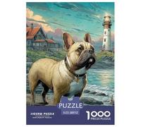 Cute Dog Carefully Finished Jigsaw Puzzle Designed for Shared Moments, Highlighting Pet While Encouraging Patience Problem Solving And Relaxed Play 52x38cm/1000pcs