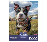 Cute Dog Carefully Finished Jigsaw Puzzle Designed for Shared Moments, Highlighting Pet While Encouraging Patience Problem Solving And Relaxed Play 38x26cm/1000pcs