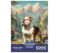 Cute Dog Carefully Finished Jigsaw Puzzle Designed for Shared Moments, Highlighting Pet While Encouraging Patience Problem Solving And Relaxed Play 38x26cm/1000pcs