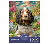 Cute Dog Carefully Finished Jigsaw Puzzle Designed for Shared Moments, Highlighting Pet While Encouraging Patience Problem Solving And Relaxed Play 38x26cm/1000pcs
