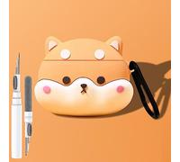 Cute Dog Case for Airpod Pro/Pro 2 Gen Cases 2023/2022/2019, Funny 3D Cartoon Kawaii Cool Cover with Cleaning Kit & Keychain for Apple Airpod Pro 2nd/1st Generation for Boys Girls Kids Teen, Corgi