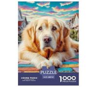 Cute Dog Classic Style Jigsaw Puzzle Encouraging Mindful Play, Built Around Pet And Presented with A Composed British Visual Flow for Lasting Appeal 52x38cm/1000pcs