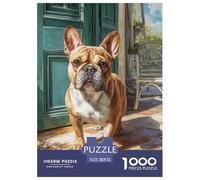 Cute Dog Classic Style Jigsaw Puzzle Offering An Engaging Tabletop Experience, Enhanced by Pet And A Timeless UK-inspired Aesthetic for Mindful Leisure Moments 52x38cm/1000pcs