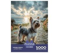Cute Dog Classic Style Jigsaw Puzzle Offering An Engaging Tabletop Experience, Enhanced by Pet And A Timeless UK-inspired Aesthetic for Mindful Leisure Moments 38x26cm/1000pcs