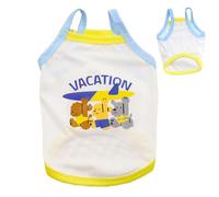 Cute Dog Clothes - Clothes For Small Dogs - Sleeveless Comfortable Lightweight Breathable Cat Outfits For Camping Walking Birthday Fashion Travel Adventure