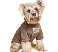 Cute Dog Clothes T Shirt for Medium Dog and Small Dogs Girl Boy,Puppy.Breathable Soft Dog Costume for Pet Dogs Cats, Pet Pullover Jumper, Cat Clothes (XL-(16~20lb), Chest~20", Khaki)