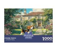Cute Dog Colourful Beagle by Village 1000 Pieces Jigsaw Puzzles for Adults Fun Activity for Rainy Days 38x26cm/1000pcs