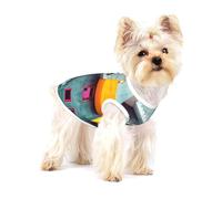 Cute Dog Costume - Soft 100% Cotton Pet Sweater for Small and Medium Dogs - Perfect for Everyday Wear and Special Occasions Colorful Architecture