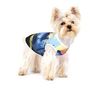 Cute Dog Costume - Soft 100% Cotton Pet Sweater for Small and Medium Dogs - Perfect for Everyday Wear and Special Occasions Forest Landscape
