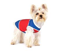 Cute Dog Costume - Soft 100% Cotton Pet Sweater for Small and Medium Dogs - Perfect for Everyday Wear and Special Occasions North Korean Flag
