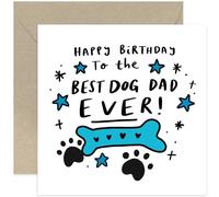 Cute Dog Dad Birthday Card from Dog - Pet Owner Birthday Gift from Dog - For Husband, Boyfriend, Dad - Furbaby Birthday Card - Sentimental Keepsake from Dog | Blank Inside
