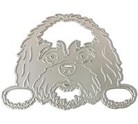 Cute Dog Die Cut for Card Making, Animal Metal Cutting Dies Congratulations Die Cuts Happy Birthday Embossing Stencils Template for DIY Scrap-Booking Decor Wedding Birthday Blessing Card