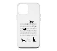 Cute Dog Dogs Playing Music Note Clef Musician Art Case for iPhone 12 mini