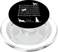 Cute Dog Dogs Playing Music Note Clef Musician Art PopSockets PopGrip for MagSafe