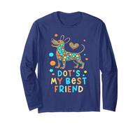 Cute Dog DOT'S My Best Friend Dogs Teach Student Dad Adopt Long Sleeve T-Shirt