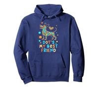 Cute Dog DOT'S MY BEST FRIEND Dogs Teach Student Dad Adopt Pullover Hoodie
