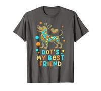 Cute Dog DOT'S My Best Friend Dogs Teach Student Dad Adopt T-Shirt