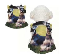 Cute Dog Dress for Small Dogs Girl,Sleeveless Cat Dresses Soft Breathable Dog Clothes Summer Puppy Dress Adult Schnauzer Dogs Pet Skirt Dog Outfits Chihuahua Yorkies Dresses