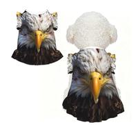 Cute Dog Dress for Small Dogs Girl,Sleeveless Cat Dresses Soft Breathable Dog Clothes Summer Puppy Dress Bald Eagle American Flag Pet Skirt Dog Outfits Chihuahua Yorkies Dresses