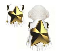 Cute Dog Dress for Small Dogs Girl,Sleeveless Cat Dresses Soft Breathable Dog Clothes Summer Puppy Dress Gold Star Pet Skirt Dog Outfits Chihuahua Yorkies Dresses
