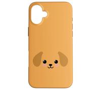 Cute Dog Face Funny Kawaii Puppy Animal Case for iPhone 16 Plus