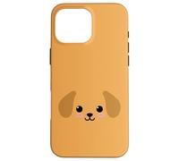 Cute Dog Face Funny Kawaii Puppy Animal Case for iPhone 16 Pro Max